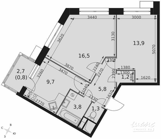 2-к квартира, 54.4 м², этаж 6/12 Москва - изображение 3