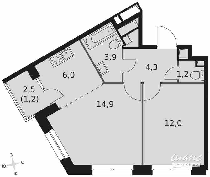 2-к квартира, 43.7 м², этаж 7/9 Москва - изображение 3