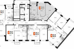 2-к квартира, 55 м², этаж 15/17