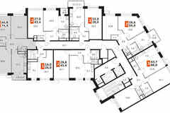 3-к квартира, 74.3 м², этаж 14/22