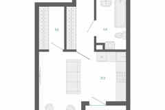 1-к квартира, 30.5 м², этаж 1/32