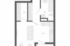1-к квартира, 30.4 м², этаж 3/32