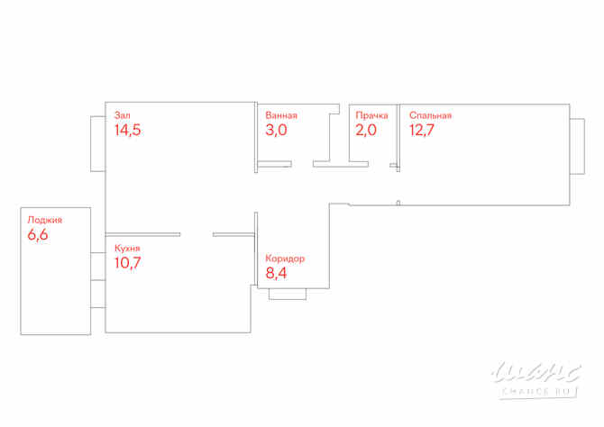 2-к квартира, 50.6 м², этаж 7/10 Казань - изображение 3