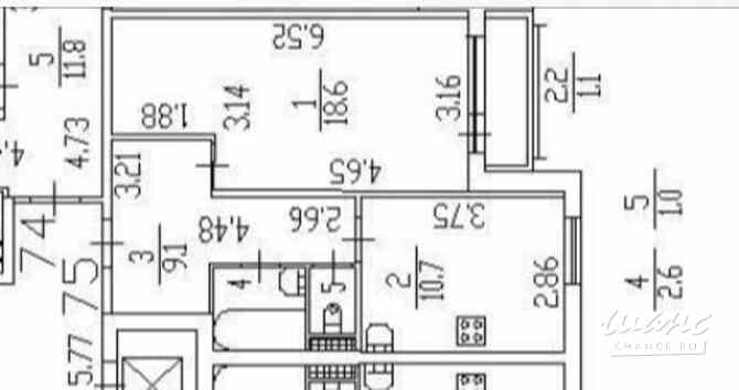 1-к квартира, 43.1 м², этаж 9/10 Санкт-Петербург - изображение 3