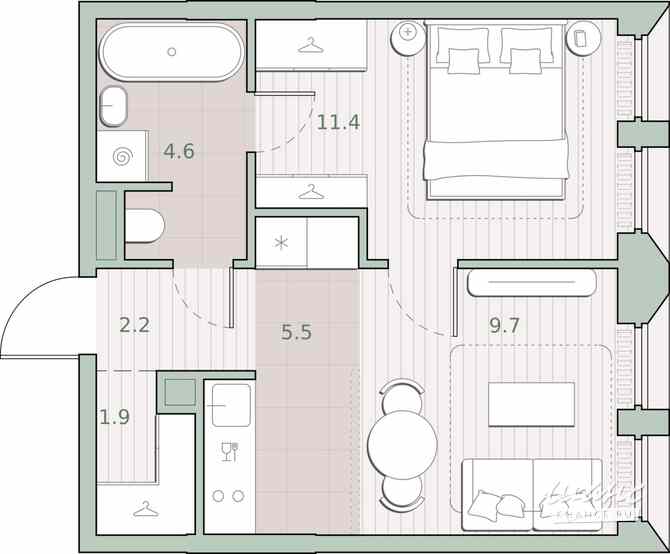 1-к квартира, 35.3 м², этаж 5/13 Москва - изображение 1