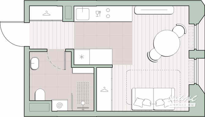 1-к квартира, 23.5 м², этаж 9/13 Москва - изображение 1