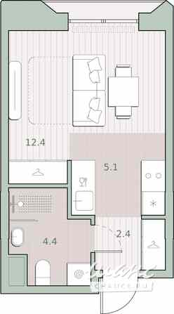 1-к квартира, 24.3 м², этаж 2/13 Москва - изображение 1