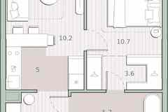 1-к квартира, 39.2 м², этаж 3/13