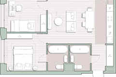 2-к квартира, 53.9 м², этаж 13/27