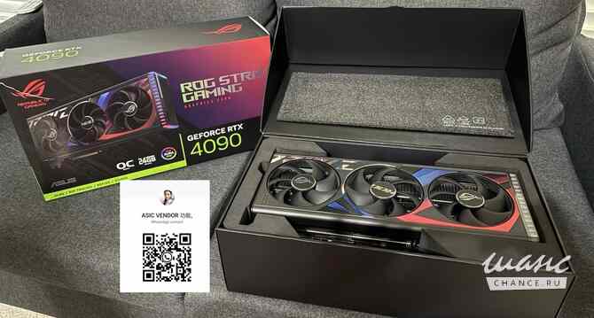 ROG Strix GeForce RTX 4090 OC Edition 24GB GDDR6X new Москва - изображение 1