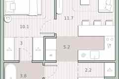 1-к квартира, 39.2 м², этаж 22/27