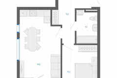 1-к квартира, 46.5 м², этаж 12/15