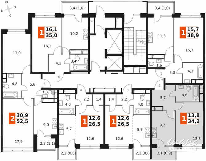 1-к квартира, 34.2 м², этаж 7/22 Москва - изображение 1