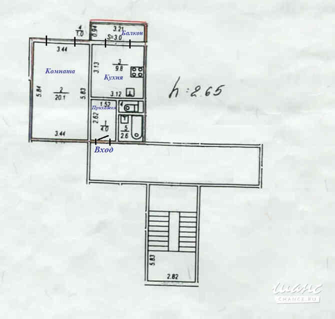 Продам 1-комнатную квартиру 37.5 м², этаж 4/4 Пушкин - изображение 4