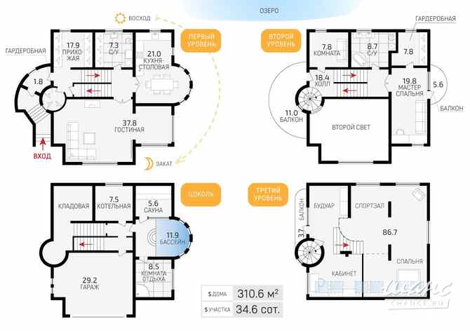 Дом 310.6 м², Средняя улица, 22а Петергоф - изображение 3