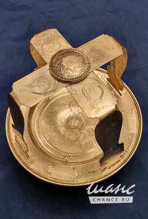 Старинный евхаристический набор из 2-х предметов. Серебро "84": Дискос и Звездица. Россия, XIX век. Санкт-Петербург - изображение 3