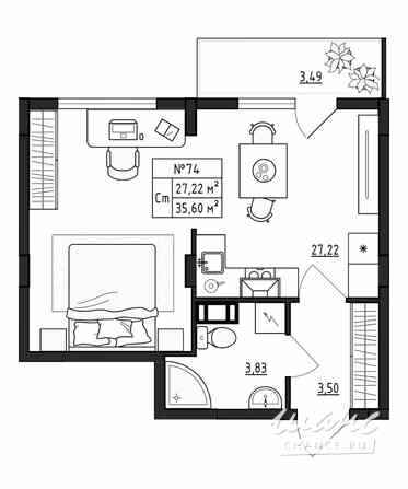 1-к квартира, 35.6 м², этаж 4/4 Выборг - изображение 3