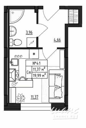 1-к квартира, 19.99 м², этаж 1/4 Выборг - изображение 3