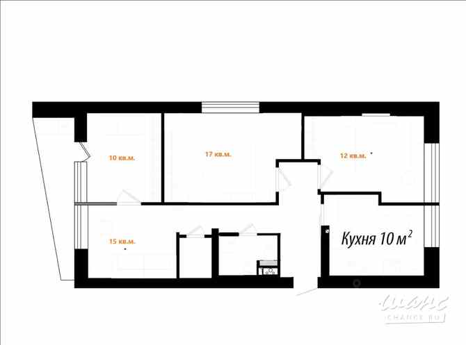 4-к квартира, 72 м², этаж 8/12 Москва - изображение 3