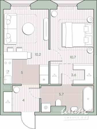 1-к квартира, 39.2 м², этаж 8/13 Москва - изображение 1