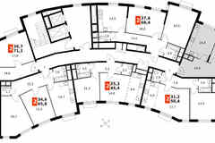 2-к квартира, 62.8 м², этаж 5/12