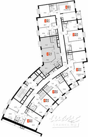 2-к квартира, 66.7 м², этаж 11/11 Москва - изображение 1