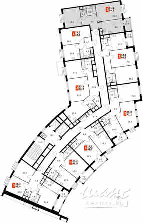 2-к квартира, 59.7 м², этаж 7/11 Москва - изображение 1