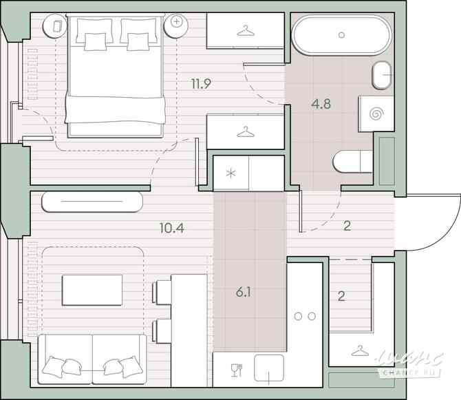 1-к квартира, 37.2 м², этаж 3/4 Москва - изображение 1