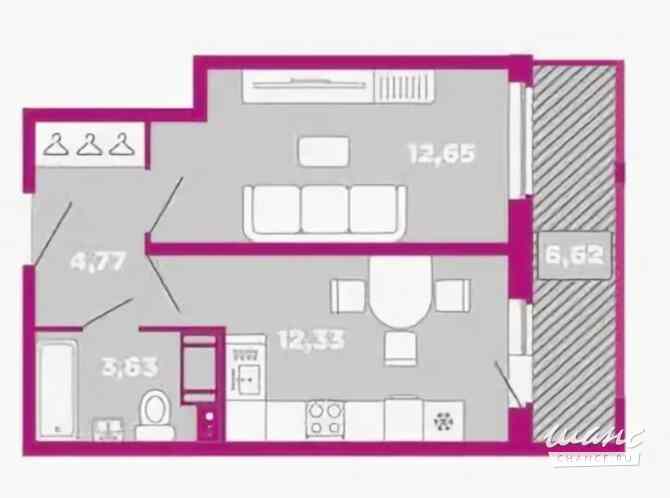 1-к квартира, 40 м², этаж 2/11 Санкт-Петербург - изображение 3