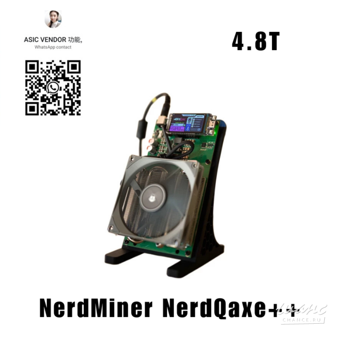 NerdMiner NerdQaxe++ Bitcoin Miner (150Usdt) Москва - изображение 1