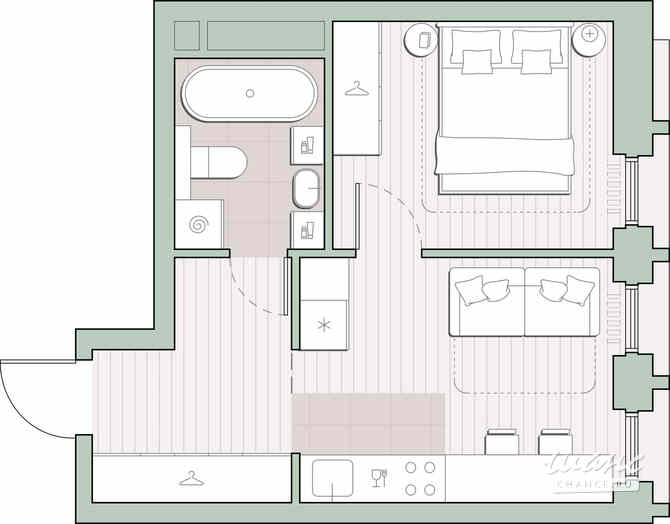 1-к квартира, 31.61 м², этаж 11/44 Москва - изображение 1