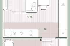 1-к квартира, 28.3 м², этаж 11/13