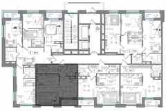 1-к квартира, 45.5 м², этаж 6/17