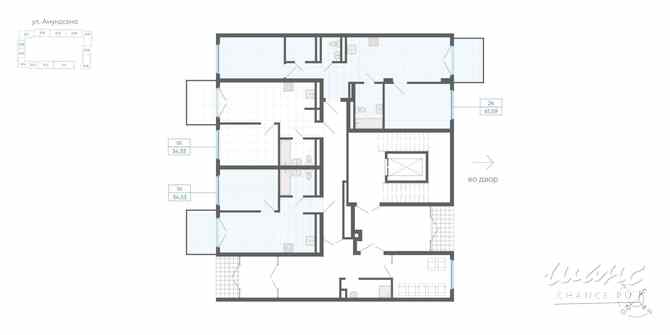 1-к квартира, 34.53 м², этаж 1/4 Екатеринбург - изображение 2