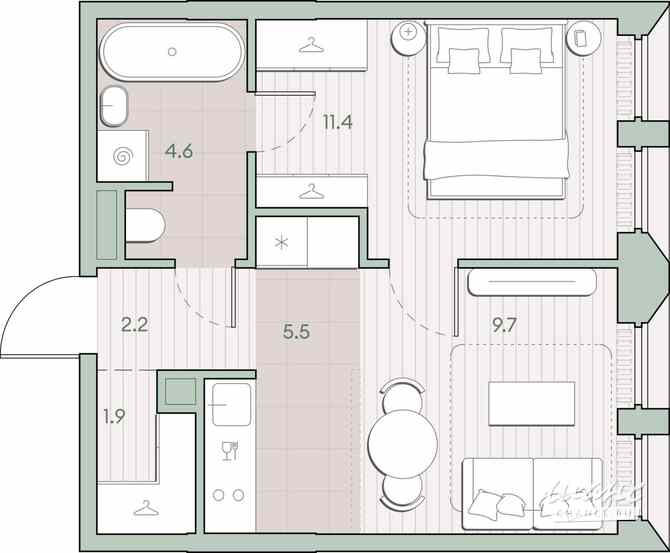 1-к квартира, 35.3 м², этаж 8/13 Москва - изображение 1