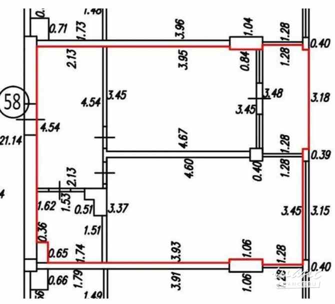 2-к квартира, 58.4 м², этаж 4/9 Крым - изображение 3