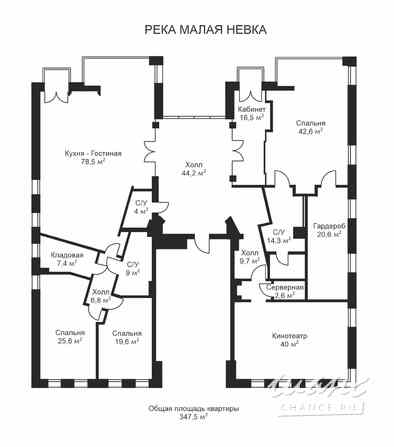 5-к квартира, 347.7 м², этаж 2/6 Санкт-Петербург - изображение 3