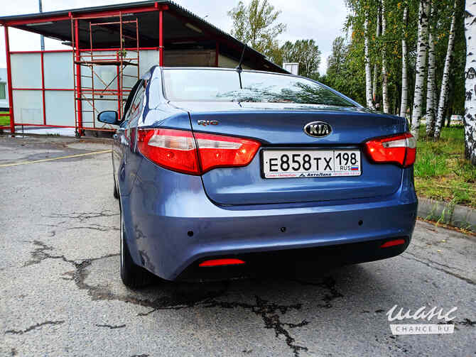 Kia Rio 2013 года АКПП синий металлик седан Санкт-Петербург - изображение 2