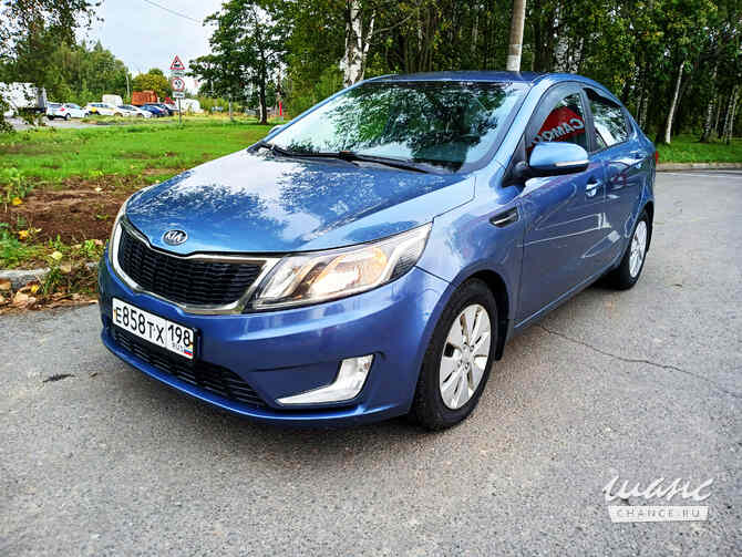 Kia Rio 2013 года АКПП синий металлик седан Санкт-Петербург - изображение 1