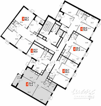 2-к квартира, 74 м², этаж 7/16 Москва - изображение 4