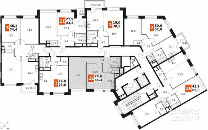 1-к квартира, 45.3 м², этаж 10/22 Москва - изображение 4