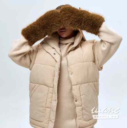 Продам новые меховые варежки из экомеха Санкт-Петербург - изображение 1