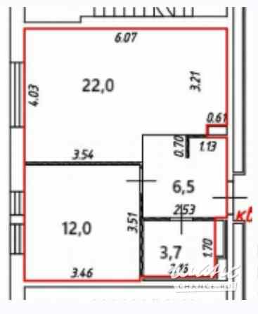 1-к квартира, 44.2 м², этаж 3/15 Люберцы - изображение 3