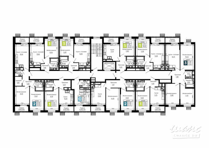 1-к квартира, 34.4 м², этаж 3/16 Тахтамукай - изображение 10