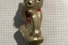 Ёлочная игрушка СССР, Волк из сказки «Три поросенка». Редкость Прищепка. Стекло. Состояние