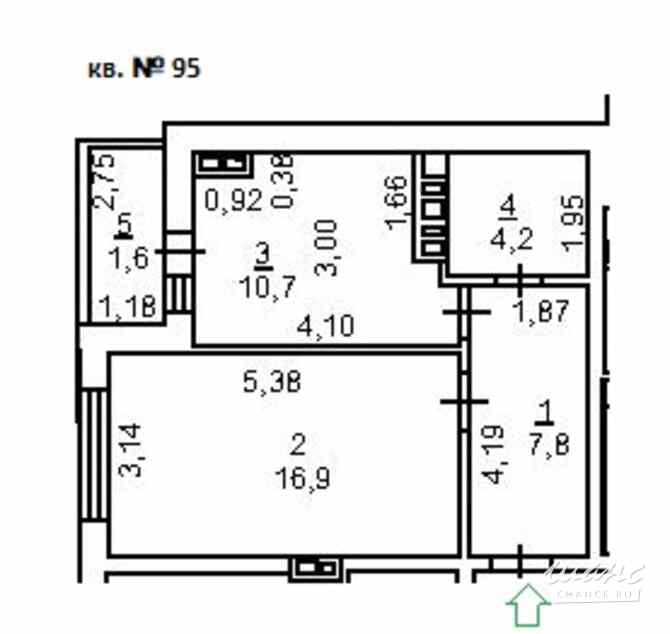 1-к квартира, 41 м², этаж 5/10 Батайск - изображение 3