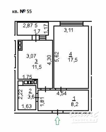 1-к квартира, 42.5 м², этаж 10/10 Батайск - изображение 3