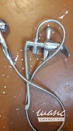 смесителъ кран в ванную б.у. сталъной Уфа - изображение 1