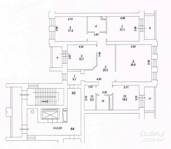 4-к квартира, 145.7 м², этаж 3/9 Балашиха - изображение 3