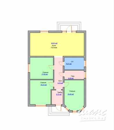 Дом 130 м², Просторная улица Краснодар - изображение 6